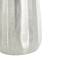 Silver Decorative Aluminum Vase Set with Wavy Accents & Textured Ridges